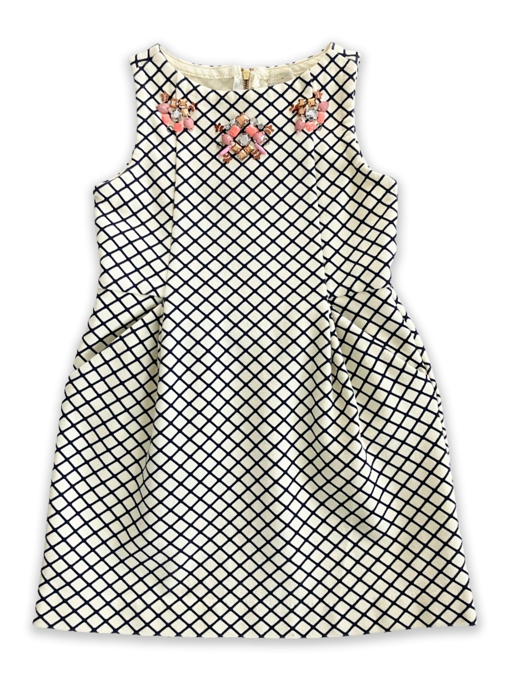 J. Crew Crewcuts Embellished Sleeveless Dress Girls Size 5 Excellent Condition